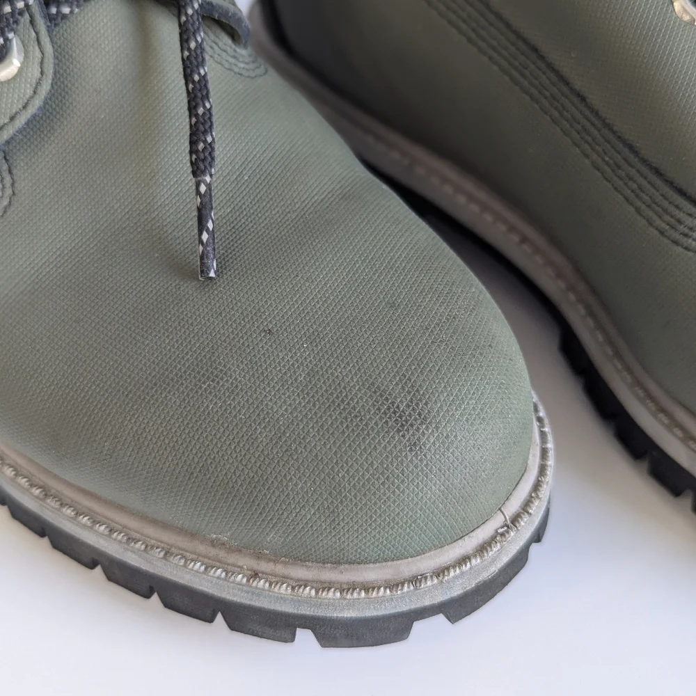 Timberland 6-Inch Helcor Leather Waterproof Boot Olive Green Men's sz 8 - Picture 6 of 12